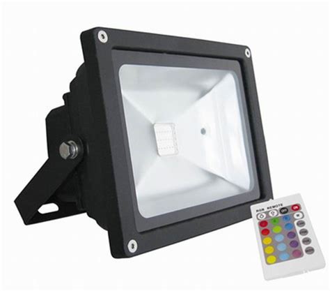 3000K - 6500K Waterproof LED Flood Light , Outdoor RGB Remote Control ...