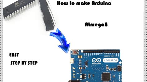 How to program an ATmega8 for using as Arduino. - YouTube