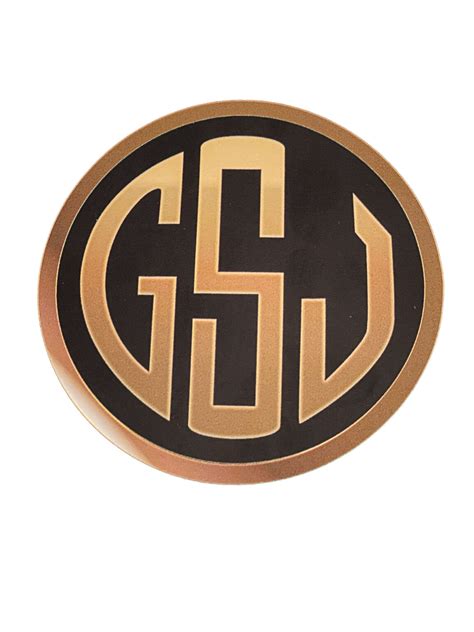 GSJ 4.5 inch Round Monogram Logo Vinyl Decal – Good Shot Judy