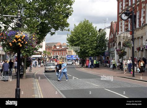 taunton town centre high street somerset county town england uk gb ...