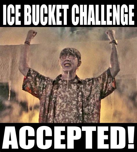 Boris. I am invincible! Ice Bucket Challenge. ACCEPTED! | Ice bucket challenge, Ice bucket, Funny