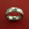 Hammered Titanium Ring Custom Made Men's Wedding Band – Stonebrook Jewelry