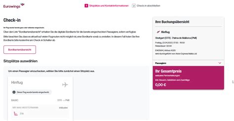 Wie funktioniert der Check-in bei Eurowings? – ltur Hilfecenter