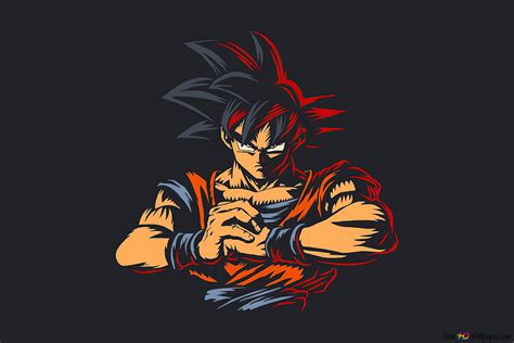 pintura de goku 4K descarga de fondo de pantalla