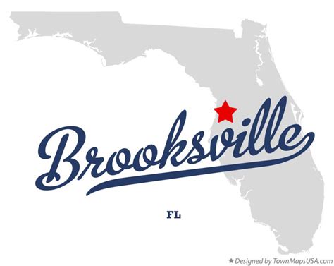 Map of Brooksville, FL, Florida