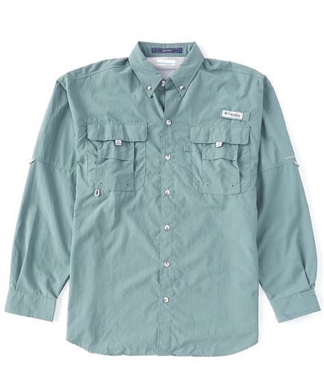 Columbia PFG Bahama II Omni-Shade Long-Sleeve Solid Shirt | Dillard's