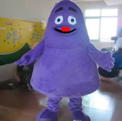 Grimace Purple Monster Mascot Costume Monster Cartoon Costume Costume Party Fancy Dress Free ...