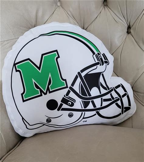 Marshall Football Helmet Pillow