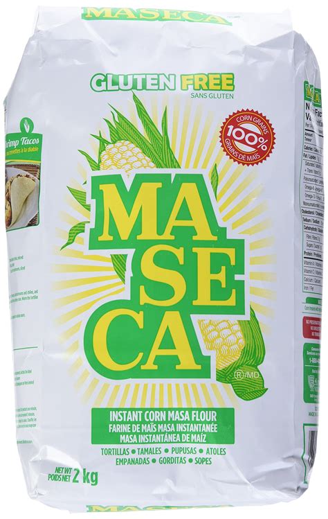 Maseca Instant Yellow Corn Masa Flour 4.4lb | Masa Instantanea de Maiz ...