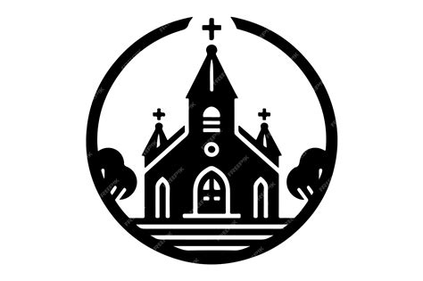 Premium Vector | Church vector logo icon