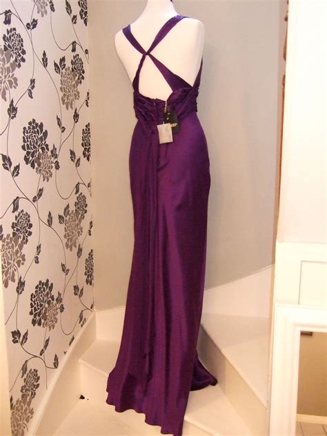 purple satin gown my collection Backless Dress Formal, Formal Dresses ...