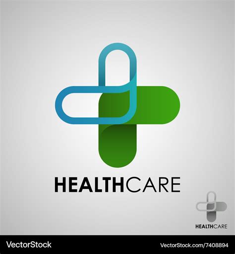 Medical pharmacy logo design template Royalty Free Vector