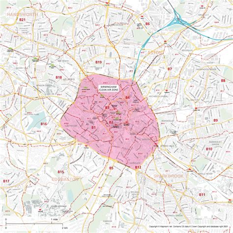 Birmingham Low Emission Zone Map