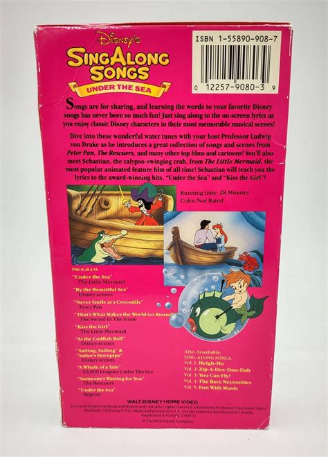 Under The Sea Disneys Sing Along Songs Volume 6 Vhs Walt Disney | Porn Sex Picture