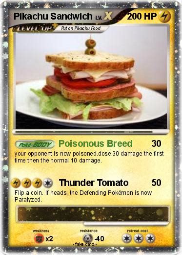 Pokémon Pikachu Sandwich 1 1 - Poisonous Breed - My Pokemon Card