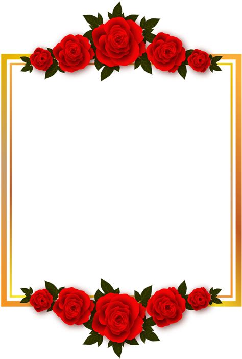 Beautiful Rose Flower Frames Download - Comunidad Green