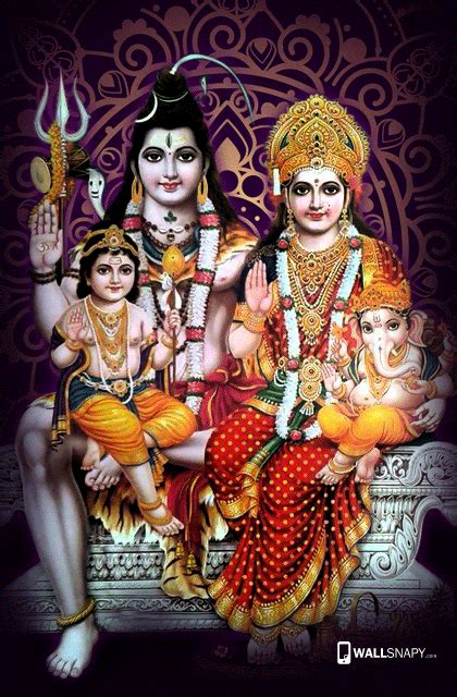 Hd wallpaper for lord shiva family mobile