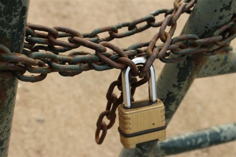 Locked Gate Padlock Chain Free Stock Photo - Public Domain Pictures