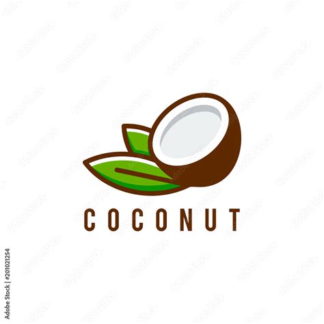 coconut Logo template vector illustration Stock Vector | Adobe Stock