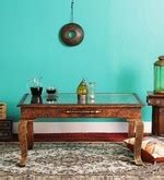 Buy Aravinda Hand Painted Coffee Table by Mudramark Online - Rectangle Coffee Tables - Rectangle ...