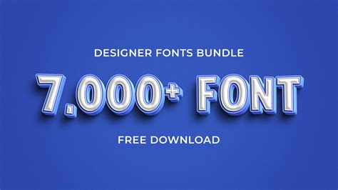 7,000+ Fonts Pack Free Download, Free Fonts Bundle for Designer