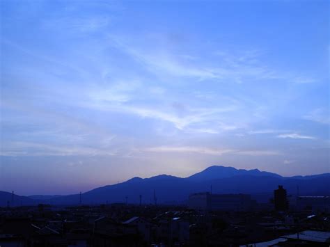 Blue Sky With Mountain Free Stock Photo - Public Domain Pictures