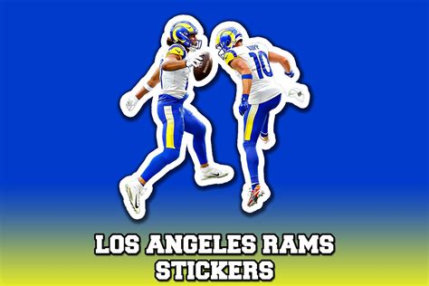 NFL Los Angeles Rams Puka Nacua Sticker Cooper Kupp Sticker Bundle ...