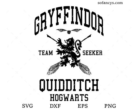 Gryffindor QuidditchSvg, Gryffindor Svg, Harry Potter Svg,, 56% OFF