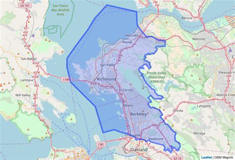 15th Assembly District Map | League of Women Voters Berkeley Albany ...