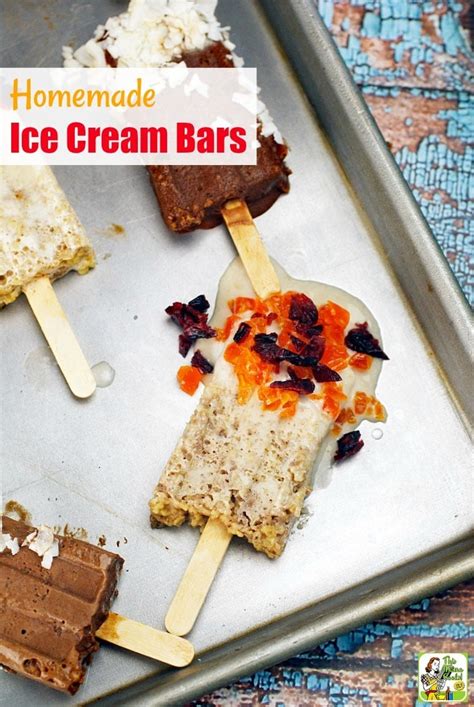 Homemade Ice Cream Bars Recipe | This Mama Cooks! On a Diet