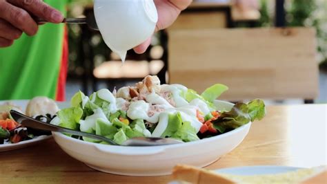 Salad with lettuce and dressing image - Free stock photo - Public Domain photo - CC0 Images