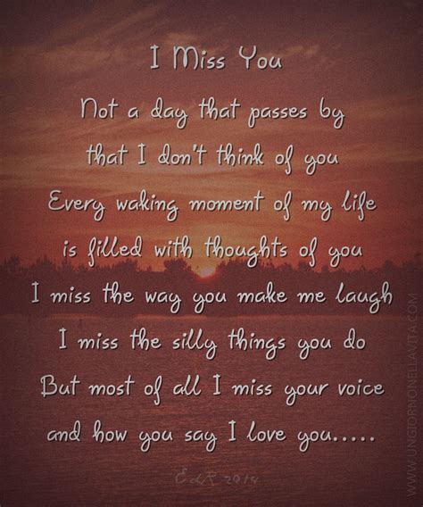 Poetry: I Miss You | I miss your voice, I miss you poems, I miss you