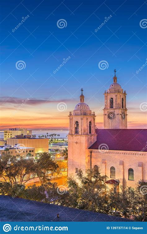 Corpus Christi, Texas, USA at Corpus Christi Cathedral Stock Photo ...