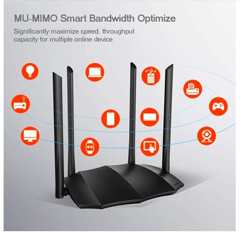 Tenda AC8 Router Wireless Easy Setup Router 4 Antenna Wall Killer ...