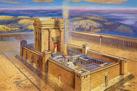 Second Jerusalem Temple - Painting by an Israeli artist Alex Levin ...