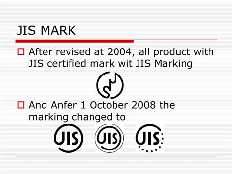 PPT - JIS (Japan Industrial Standards) PowerPoint Presentation, free download - ID:3324787