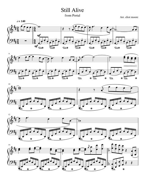 Still Alive - Portal Sheet music for Piano (Solo) | Musescore.com