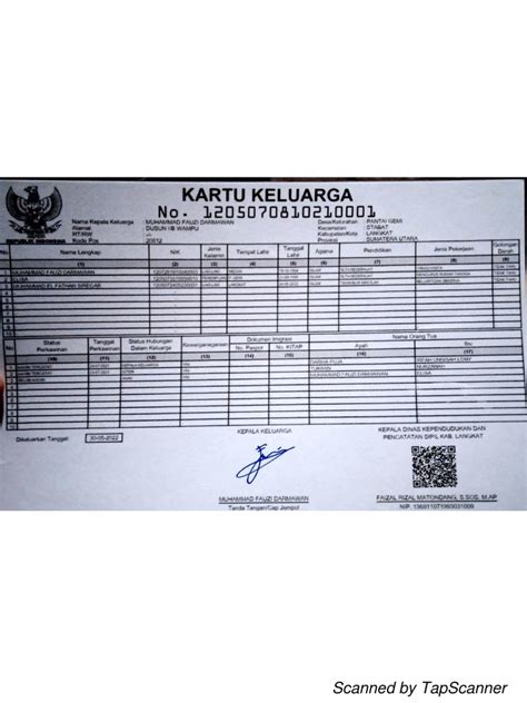 Kartu Keluarga | PDF