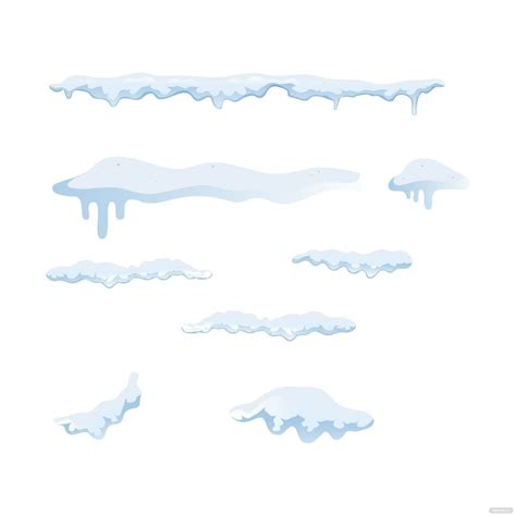 Snow Pile Vector in Illustrator, SVG, JPG, EPS, PNG - Download ...