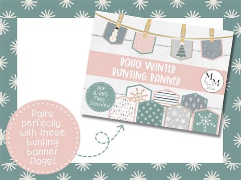 Winter Bulletin Board Kit, January Bulletin Board, Boho Classroom Decor ...