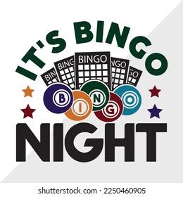 Bingo Night Svg Printable Vector Illustration Stock Vector (Royalty ...