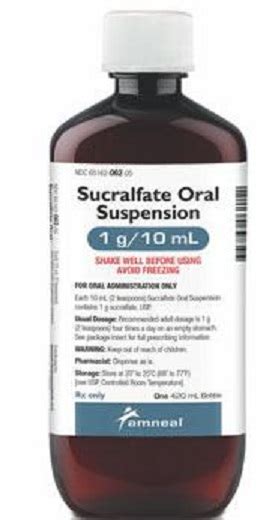 Sucralfate Oral Suspension 1GM/10mL 414mL