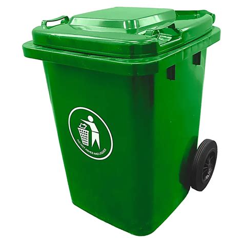 Express Wheelie Bins - Green Small Outdoor Wheelie Bin for Trash and ...