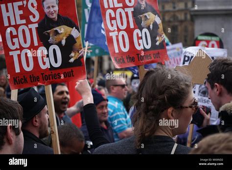 London street protest Stock Photo - Alamy