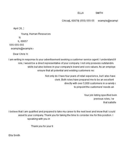 Customer Service Cover Letter Examples & Templates [2024]