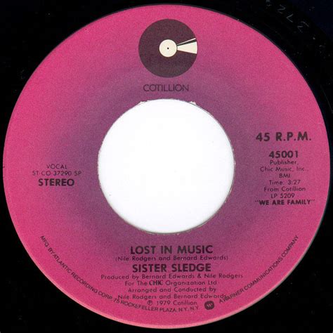 Sister Sledge – Lost In Music (1979, Vinyl) - Discogs