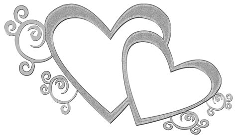 Intertwined Wedding Hearts Clipart