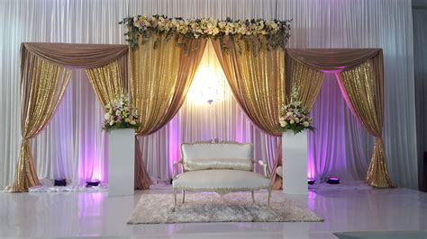 Elaborate Stage Decor with Flowers | Decor, Wedding event decor, Design