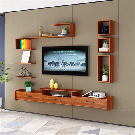 Amazon.co.jp: Wall Mounted TV Cabinet Bedroom Living Room Floating ...