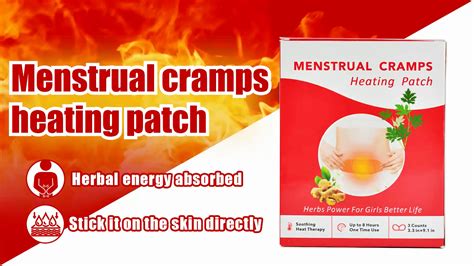 Menstrual Cramps Heating Period Warmer Patch Pain Relief Pad Heat Women Periods Cramp Self ...